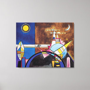 Wassily Kandinsky - Grote poort van Kiev Abstract Canvas Afdruk
