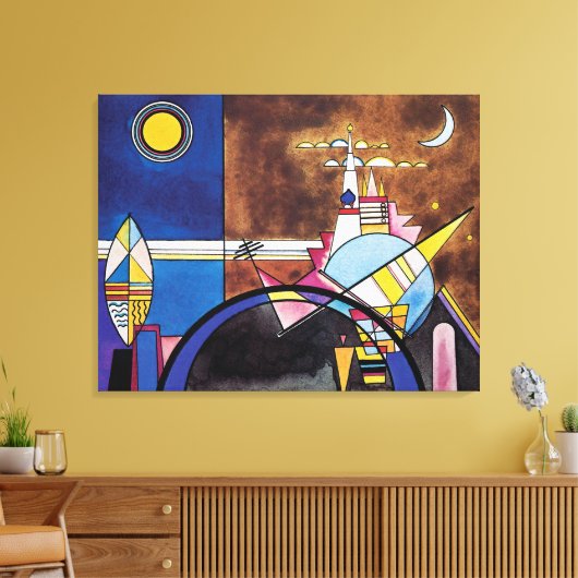 Wassily Kandinsky - Grote poort van Kiev Abstract Canvas Afdruk (Insitu (Woonkamer))