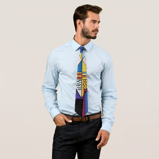 Wassily Kandinsky - Grote poort van Kiev Abstract Stropdas (In situ)