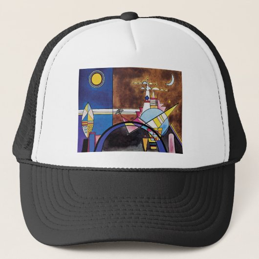 Wassily Kandinsky - Grote poort van Kiev Abstract Trucker Pet (Voorkant)