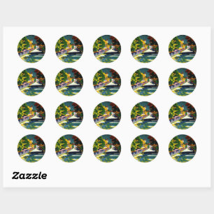 Wassily Kandinsky - Herfst in Beieren Ronde Sticker
