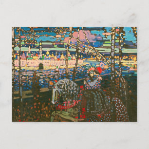 Wassily Kandinsky Het rijdende paar Russische kuns Briefkaart