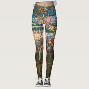 Wassily Kandinsky Het rijdende paar Russische kuns Leggings