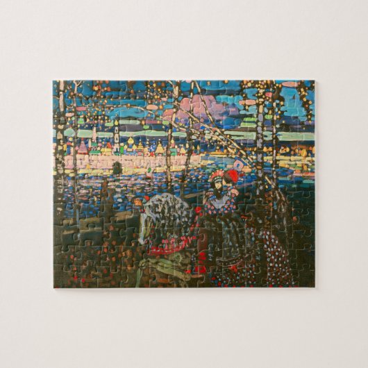 Wassily Kandinsky Het rijdende paar Russische kuns Legpuzzel (Horizontaal)