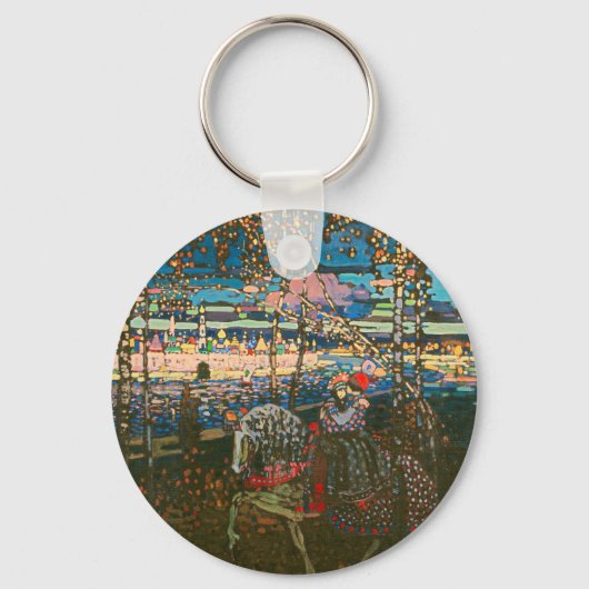 Wassily Kandinsky Het rijdende paar Russische kuns Sleutelhanger (Voorkant)