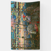 Wassily Kandinsky Het rijdende paar Russische kuns Spandoek (Verticaal)