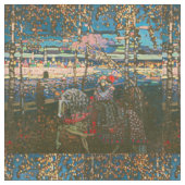 Wassily Kandinsky Het rijdende paar Russische kuns Stof (Close Up)