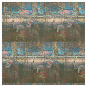 Wassily Kandinsky Het rijdende paar Russische kuns Stof (Swatch)