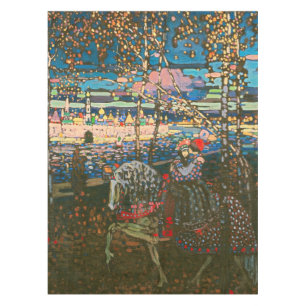 Wassily Kandinsky Het rijdende paar Russische kuns Tafelkleed