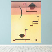 Wassily Kandinsky - Hoekig Canvas Afdruk (Insitu (Houten vloer))