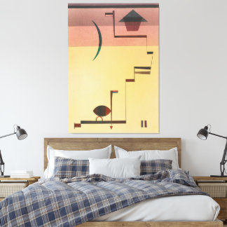 Wassily Kandinsky - Hoekig  Canvas Afdruk