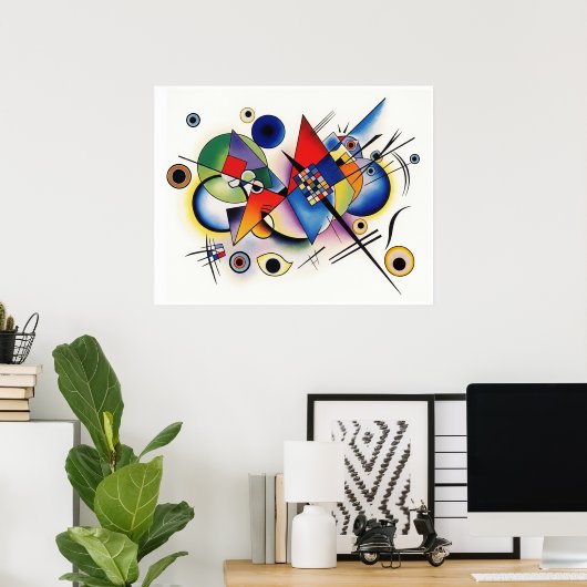 Wassily Kandinsky houdt van kunst Poster (Thuiskantoor)