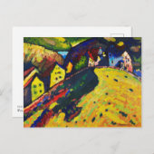 Wassily Kandinsky Houses in Murnau. Expressionisme Briefkaart (Voorkant / Achterkant)