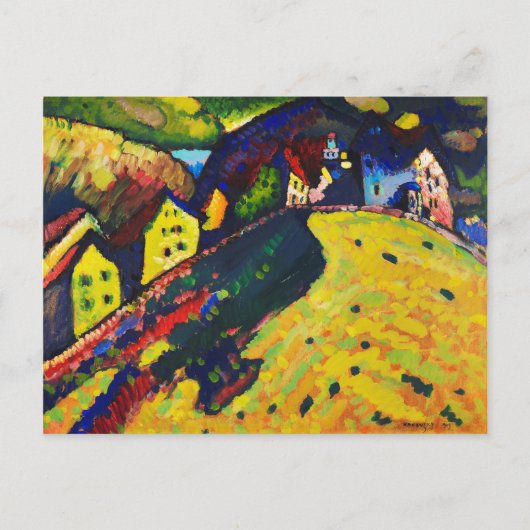 Wassily Kandinsky Houses in Murnau. Expressionisme Briefkaart (Voorkant)
