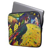 Wassily Kandinsky Houses in Murnau. Expressionisme Laptop Sleeve (Voorkant Links)