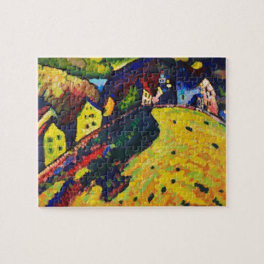 Wassily Kandinsky Houses in Murnau. Expressionisme Legpuzzel (Horizontaal)