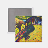 Wassily Kandinsky Houses in Murnau. Expressionisme Magneet (Voorkant / Achterkant)