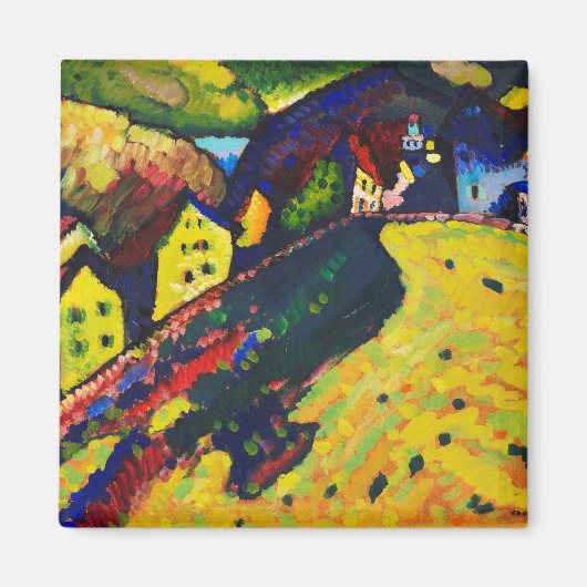 Wassily Kandinsky Houses in Murnau. Expressionisme Magneet (Voorkant)