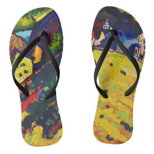 Wassily Kandinsky Houses in Murnau. Expressionisme Teenslippers (Voetbed)
