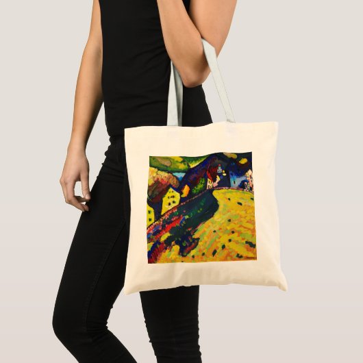 Wassily Kandinsky Houses in Murnau. Expressionisme Tote Bag (Voorkant (product))