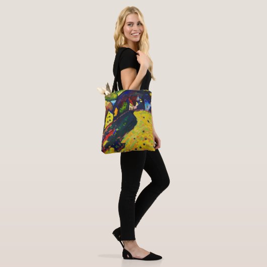 Wassily Kandinsky Houses in Murnau. Expressionisme Tote Bag (Op model)