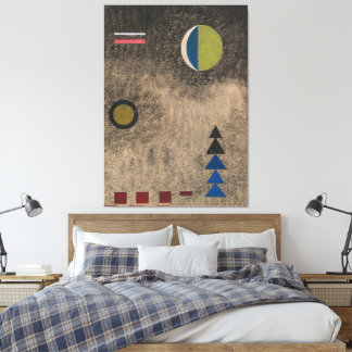 Wassily Kandinsky - Im lockeren Schwarz  Canvas Afdruk