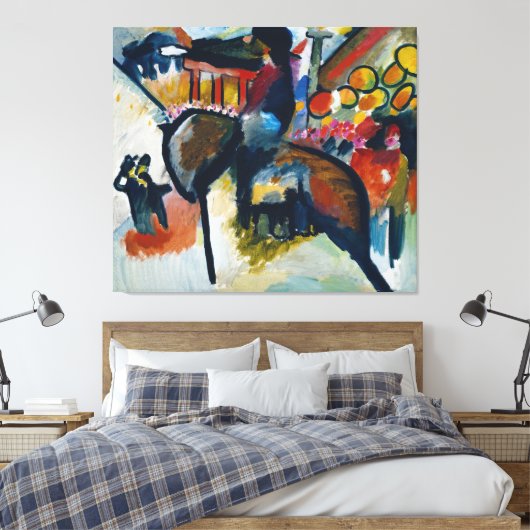 Wassily Kandinsky - Impressie IV (Gendarme) Canvas Afdruk (Insitu (Slaapkamer))