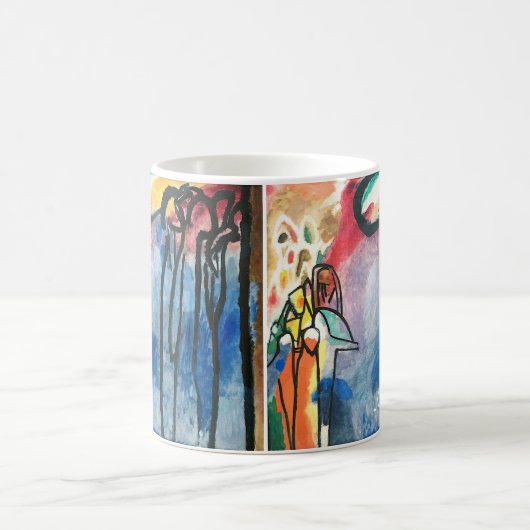 Wassily Kandinsky – Improvisation 19 - Custom Text Koffiemok (Center)