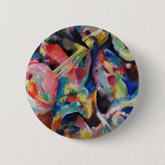 Wassily Kandinsky Improvisation Flood (1914) Ronde Button 5,7 Cm (Voorkant)