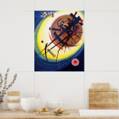 Wassily Kandinsky in de heldere ovaal Poster (Keuken)