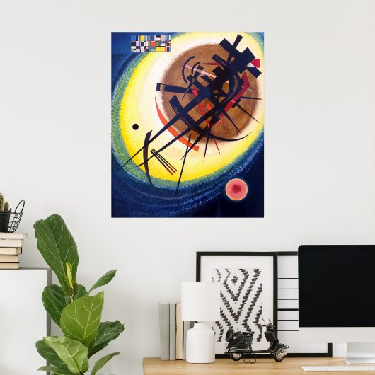 Wassily Kandinsky in de heldere ovaal Poster (Thuiskantoor)