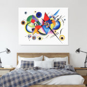 Wassily Kandinsky inspireerde kunst Canvas Afdruk (Insitu (Slaapkamer))