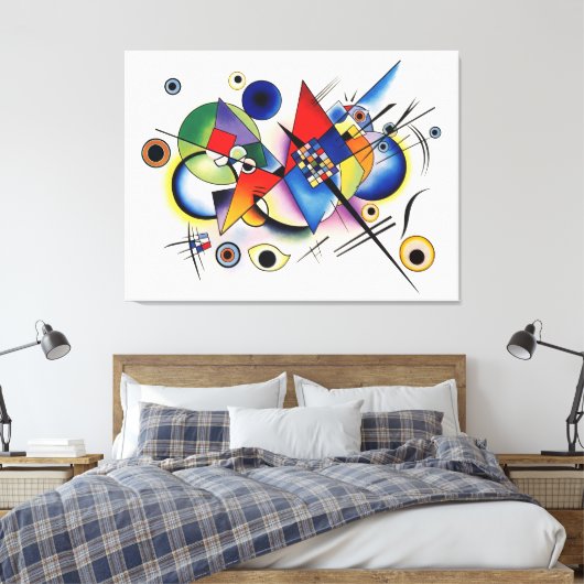 Wassily Kandinsky inspireerde kunst Canvas Afdruk (Insitu (Slaapkamer))