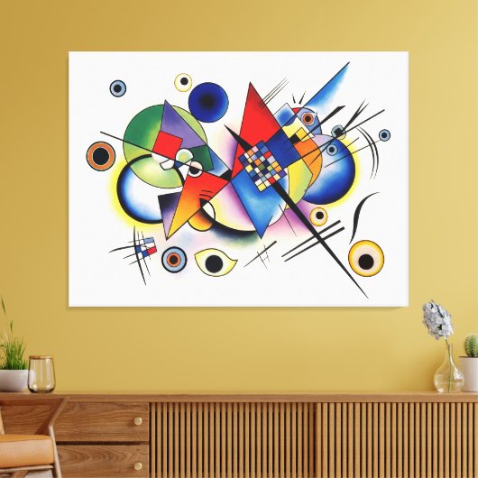 Wassily Kandinsky inspireerde kunst Canvas Afdruk (Insitu (Woonkamer))