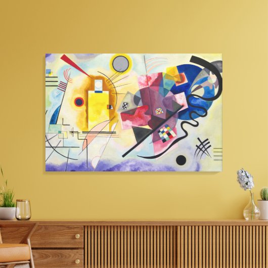 WASSILY KANDINSKY - Jaune Rouge Bleu Canvas Afdruk (Insitu (Woonkamer))