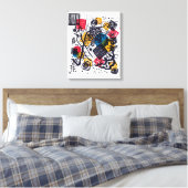 Wassily Kandinsky - Kleine werelden V Abstracte ku Canvas Afdruk (Insitu (Slaapkamer))