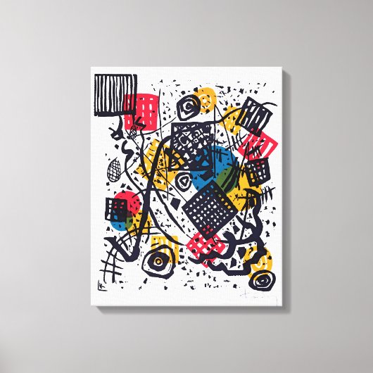 Wassily Kandinsky - Kleine werelden V Abstracte ku Canvas Afdruk (Voorkant)
