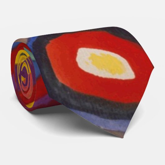 Wassily Kandinsky Kleurenstudie van vierkantjes ci Stropdas (Opgerold)