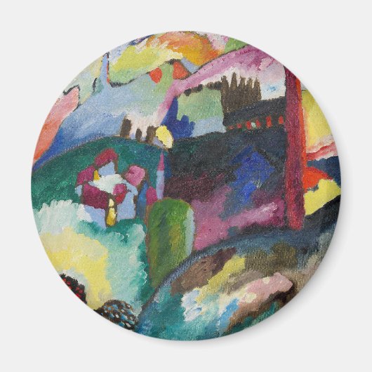Wassily Kandinsky Landschap met Factory Chimney Magneet (Voorkant)