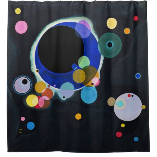 Wassily Kandinsky, Meerdere Cirkels Douchegordijn (Voorkant)