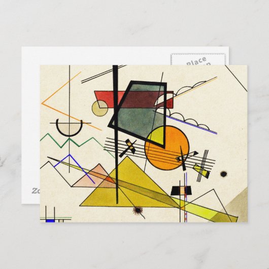 Wassily Kandinsky - Melodisch Briefkaart (Voorkant / Achterkant)