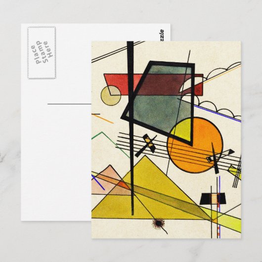 Wassily Kandinsky - Melodisch Briefkaart (Voorkant / Achterkant)