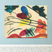 Wassily Kandinsky - Met Drie Ruiters (1910) - Canvas Afdruk (Insitu (Houten vloer))