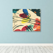 Wassily Kandinsky - Met Drie Ruiters (1910) - Canvas Afdruk (Insitu (Houten vloer))