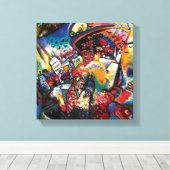 Wassily Kandinsky - Moskouse Cityscape Abstract Ar Canvas Afdruk (Insitu (Houten vloer))