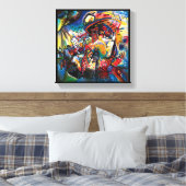 Wassily Kandinsky - Moskouse Cityscape Abstract Ar Canvas Afdruk (Insitu (Slaapkamer))