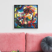 Wassily Kandinsky - Moskouse Cityscape Abstract Ar Canvas Afdruk (Insitu (Woonkamer))