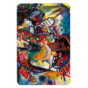 Wassily Kandinsky - Moskouse Cityscape Abstract Ar Magneet