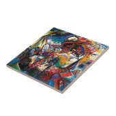 Wassily Kandinsky - Moskouse Cityscape Abstract Ar Tegeltje (Zijkant)