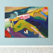 Wassily Kandinsky - Murnau – Berglandschap Canvas Afdruk (Insitu (Houten vloer))